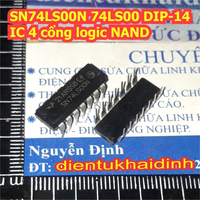 5 con 74LS00 74LS02 74LS03 74LS04 74LS07 74LS08 74LS10 74LS11 74LS14 SN74LS00N SN74LS02NDIP-14 IC cổ