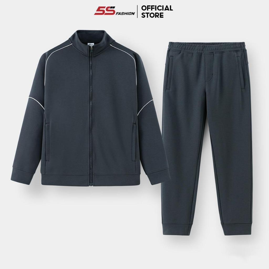 [GIÁ XẢ HÀNG] Bộ Nỉ Khóa Nam S-WARM 5S FASHION Phối Line Khỏe Khoắn, Chất Nỉ Cao Cấp, Ấm Áp 01-MBNK2