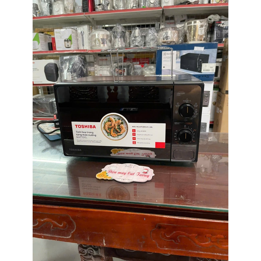 Lò vi sóng có nướng Toshiba MM2-MG20PE(BM)VN 20 lít Thái Lan hàng chính hãng - Hàng trưng bày
