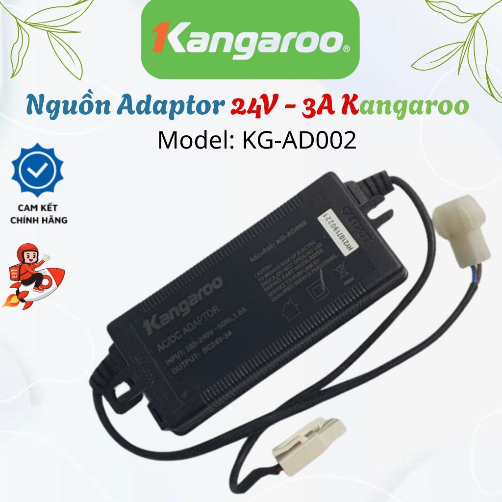 Bộ nguồn Adaptor Model: KG-AD002 DC24V-3A của máy lọc nước Kangaroo - Chính hãng 100%