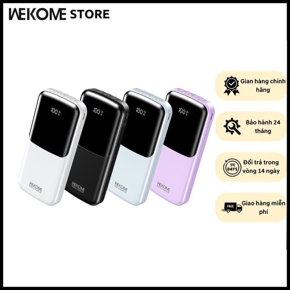 Sạc Dự Phòng WEKOME WP-65  WP-66 10.000mAh 20000mAh Sạc Nhanh Đa Thiết Bị Có Màn Hình Led Hiển Thị
