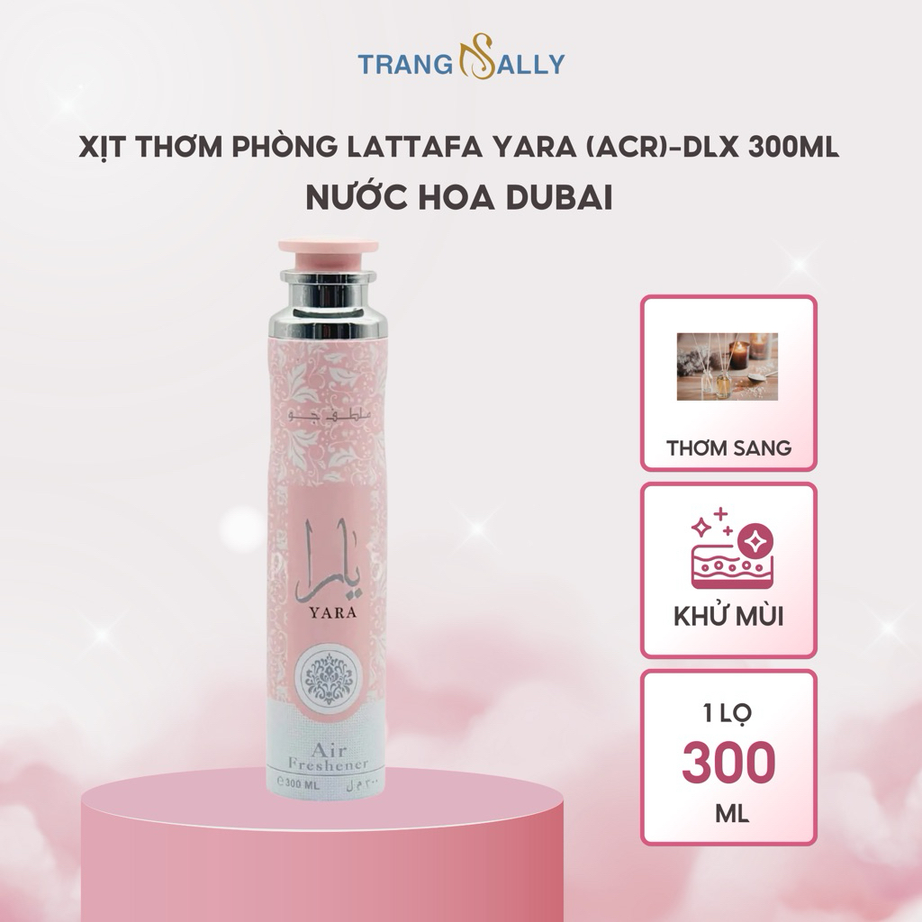 H23 Xịt thơm phòng Lattafa Yara (ACR)-DLX 300ml