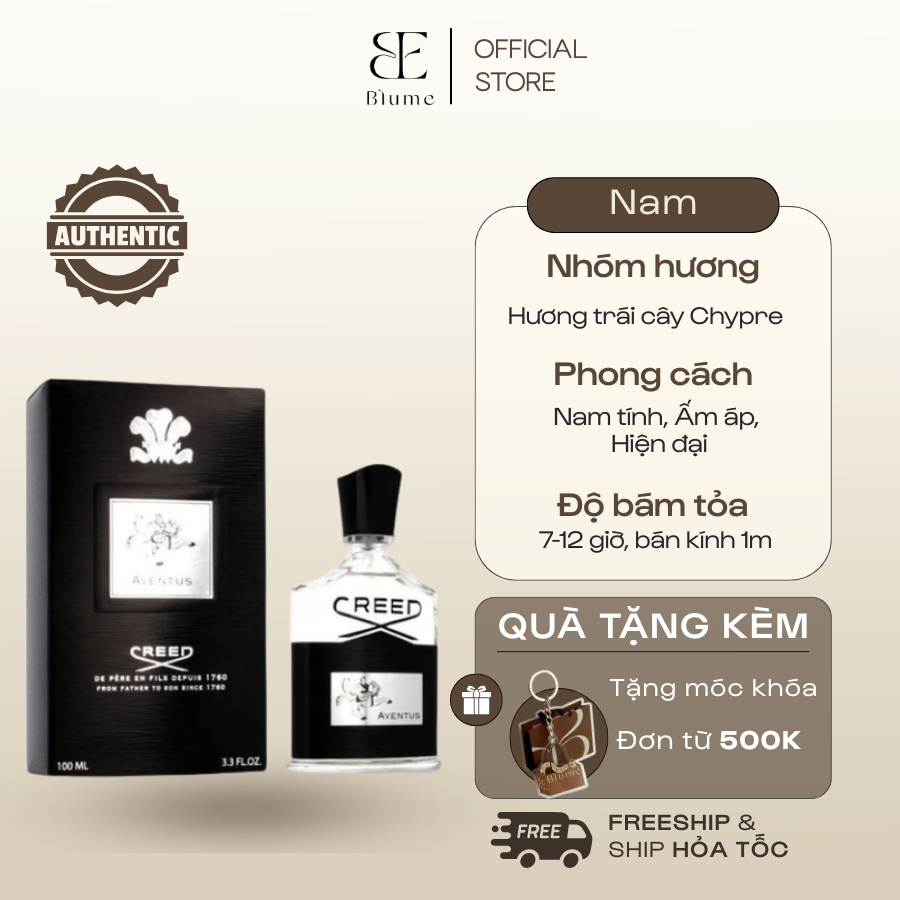 Nước Hoa Nam Full Creed Aventus EDP 100ML Chính Hãng – Hương Trái Cây Chypre Nam Tính, Hiện Đại