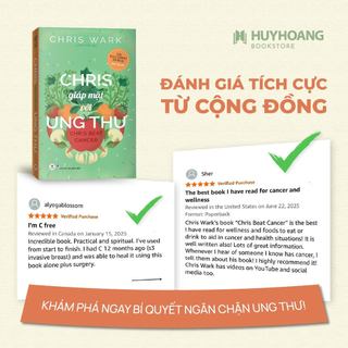 Sách - Chris Giáp Mặt Với Ung Thư, sách sức khỏe, Huy Hoàng Bookstore