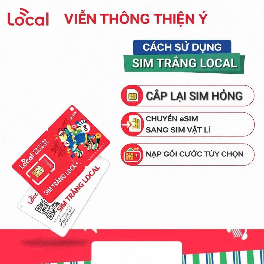 SIM TRẮNG LOCAL MOBIFONE( chỉ thay sim hỏng & nạp gói tùy chọn }