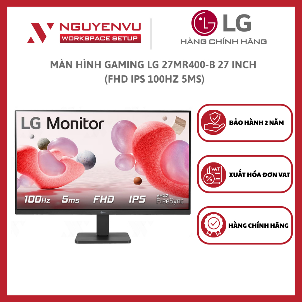 Màn Hình Gaming LG 27MR400-B 27 inch (FHD IPS 100Hz 5ms) - Hàng Chính Hãng