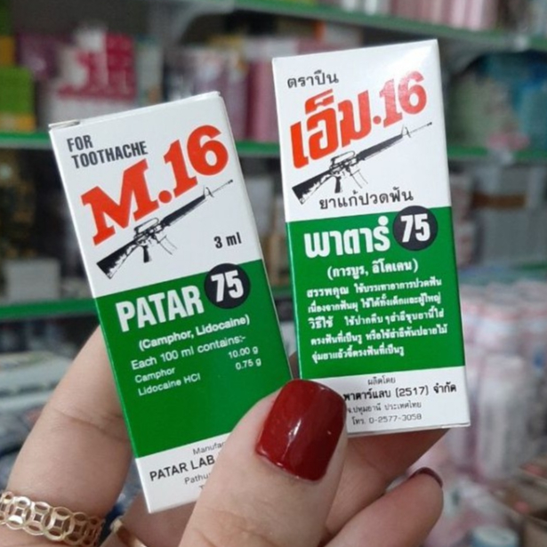 Dầu Chấm Đau Răng Patar 75 M16 Thái Lan