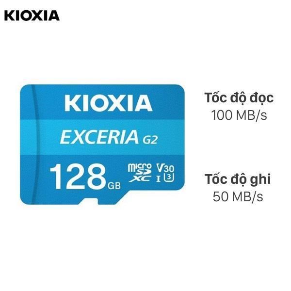 Thẻ nhớ Kioxia 128GB microSD Exceria C10 U1-LMEX1L128GG4