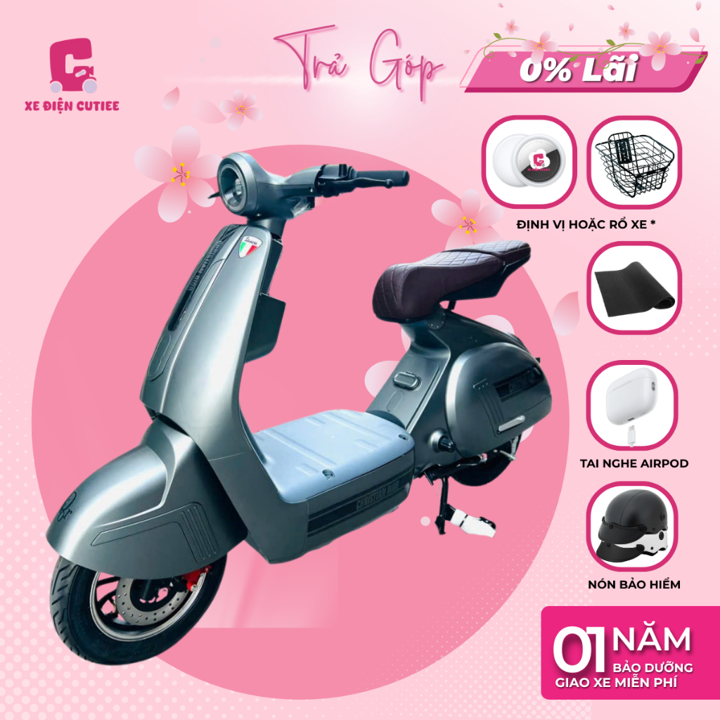Xe Điện V3 946 - Có Bàn Đạp - Xe điện Cutiee