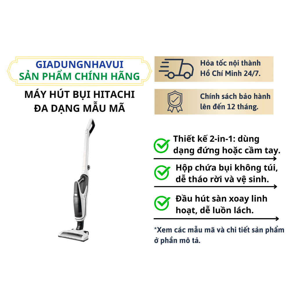 MÁY HÚT BỤI HITACHI PV-X80M WH/PV-X85M MRE/RV-X15N