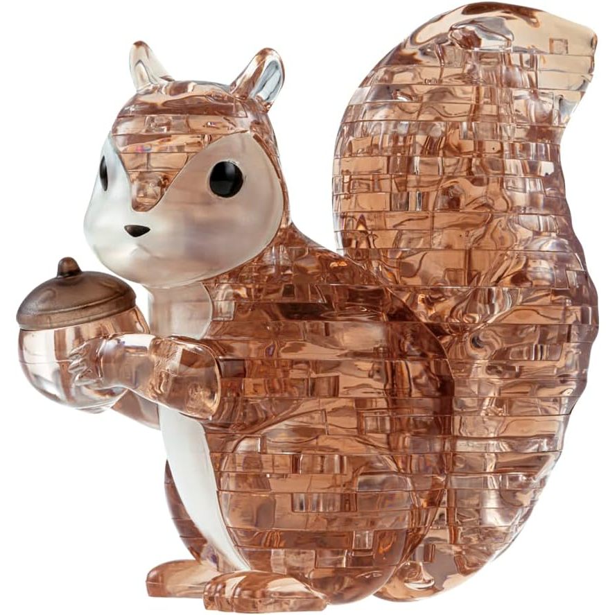 BEVERLY Crystal Puzzle Squirrel 55 Piece 3D Jigsaw Puzzle Direct from Japan