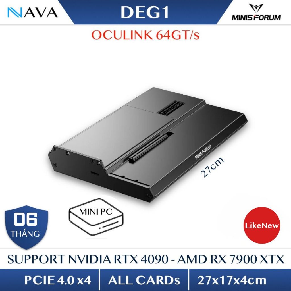 eGPU DEG1 Oculink Minisforum FullBox, Chưa Gồm Card Vga Và Nguồn PSU