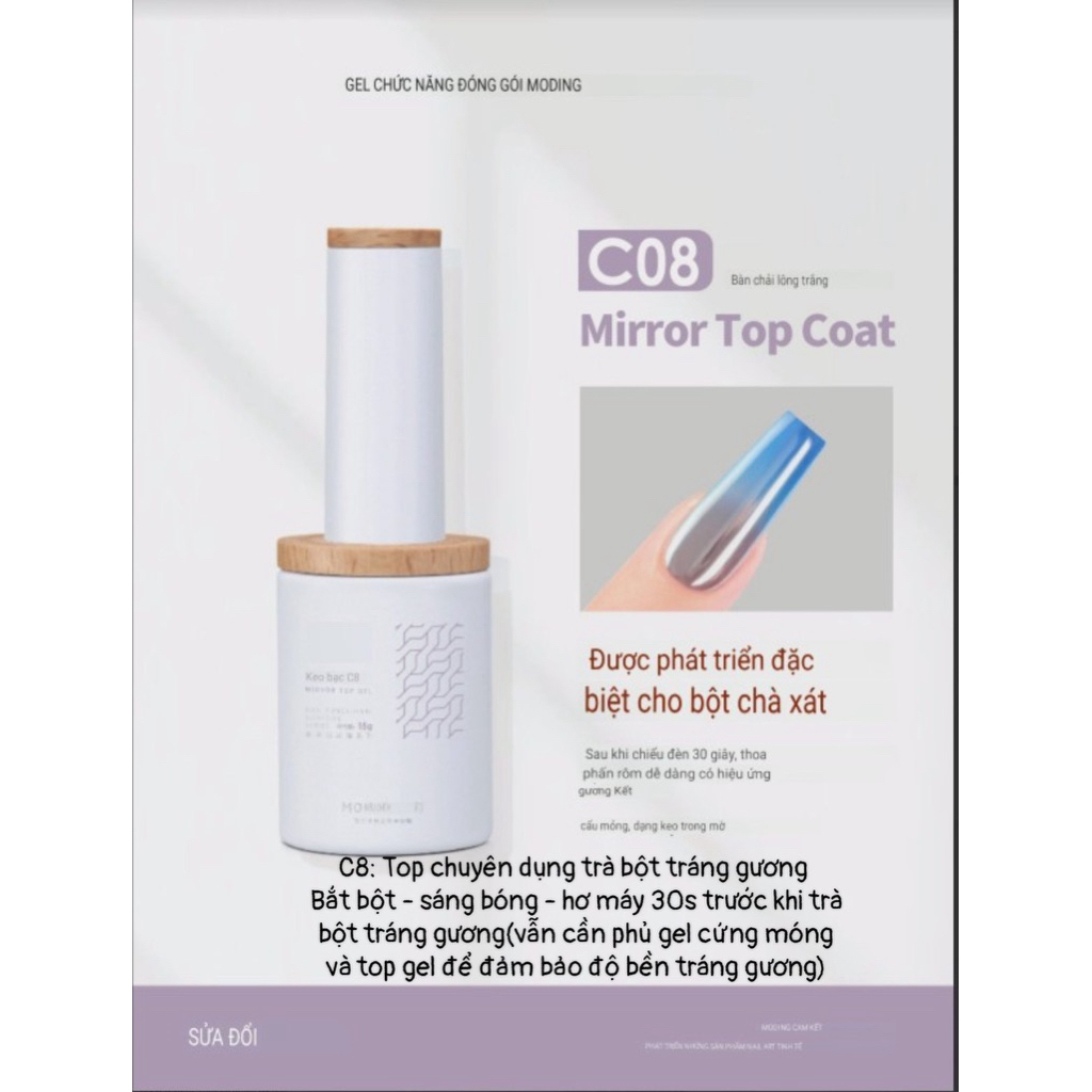 Top tráng gương siêu bóng Moding