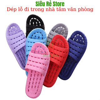 COMBO 2 Dép đi trong nhà Siêu Rẻ Store Dép mang trong nhà tắm vệ sinh văn phòng nam nữ xốp lỗ chống trơn trượt