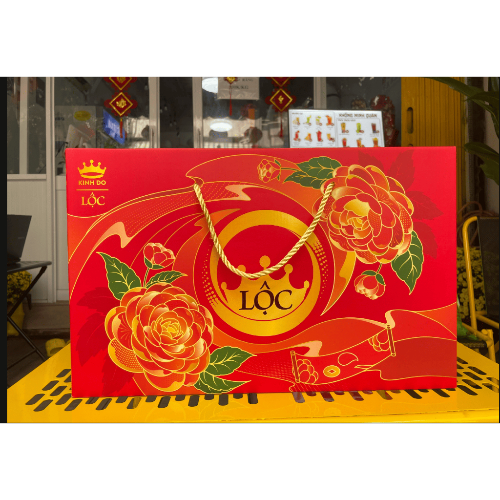 Hộp Bánh Kinh Đô Tết 2026 Lộc Phú Quý Đỏ 671,4G