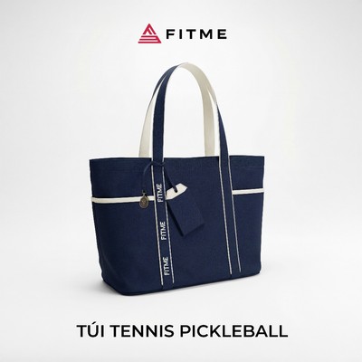 Túi tote tennis pickleball thể thao Fitme dáng rộng đựng vợt đựng đồ đi tập chất liệu cao cấp BAFM02