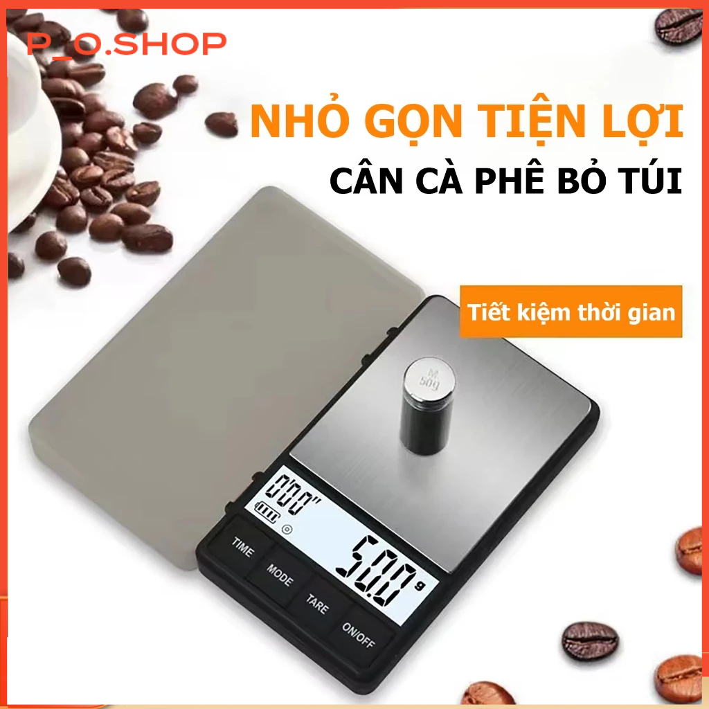 【🔥Rẻ】Cân Điện Tử Màn Hình LED 0.1g/1kg,Cân tiểu ly điện tử, Chuyên Dụng Cho cà phê và trà