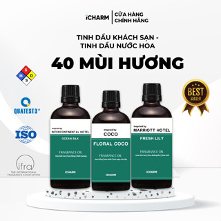 Tinh dầu thơm phòng iCHARM 50ml, 100ml hương nước hoa, khách sạn tạo mùi thơm, khử mùi hôi