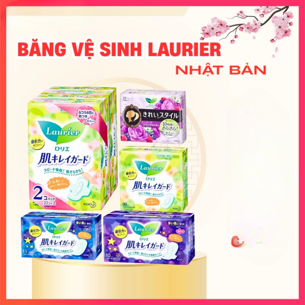 [Top Value] Băng vệ sinh ban đêm, ban ngày, hàng ngày có cánh,không cánh Laurier