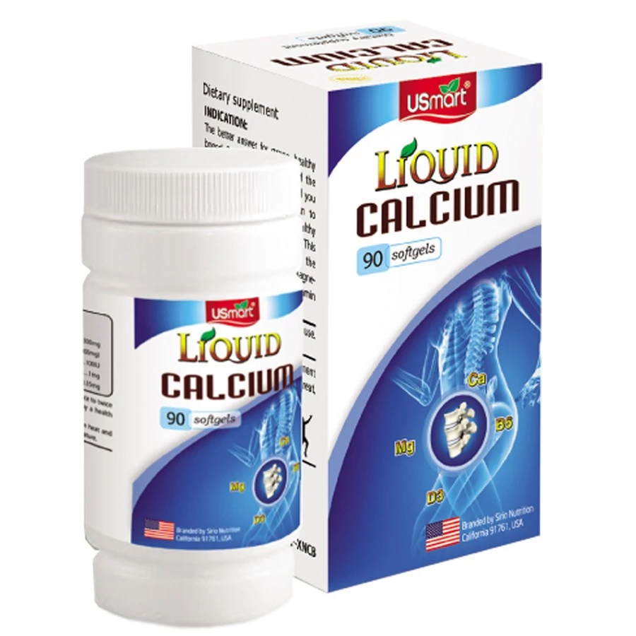Viên uống Liquid Calcium USmart lọ 90 viên