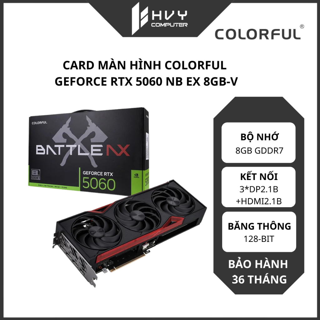 Card Màn hình VGA Colorful GeForce RTX 5060 NB DUO 8GB-V
