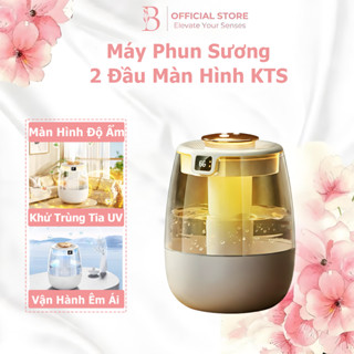 Máy phun sương tạo ẩm mini dung tích 1000mL 4 chế độ điều chỉnh tích hợp đèn led