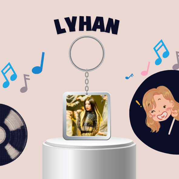 Móc khoá mica Em xinh Lyhan / LYHAN - Em xinh say Hi