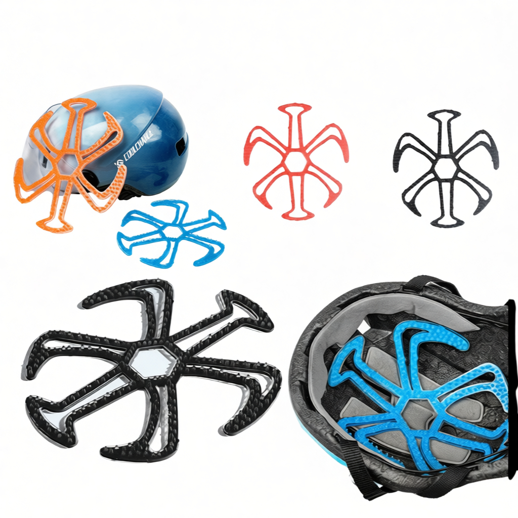 parkhor Lót mũ nón bảo hiểm Silicon Massage chống xẹp tóc, thông thoáng, chăm sóc bảo vệ da đầu