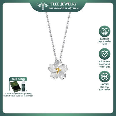 Dây chuyền bạc nữ TLEE hoa mai dịu dàng nữ tính TLEEJEWELRY