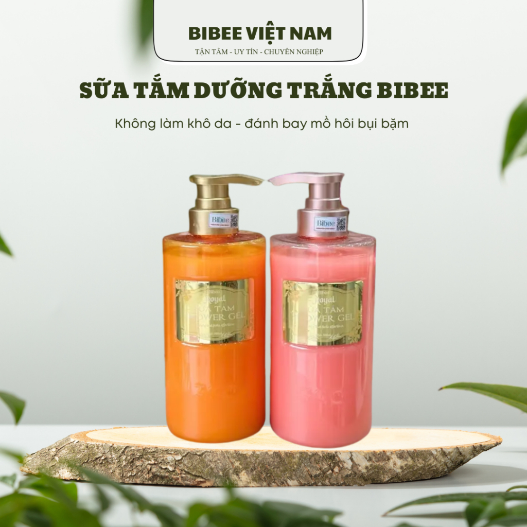Sữa Tắm Dưỡng Trắng Da Bibee 500ml