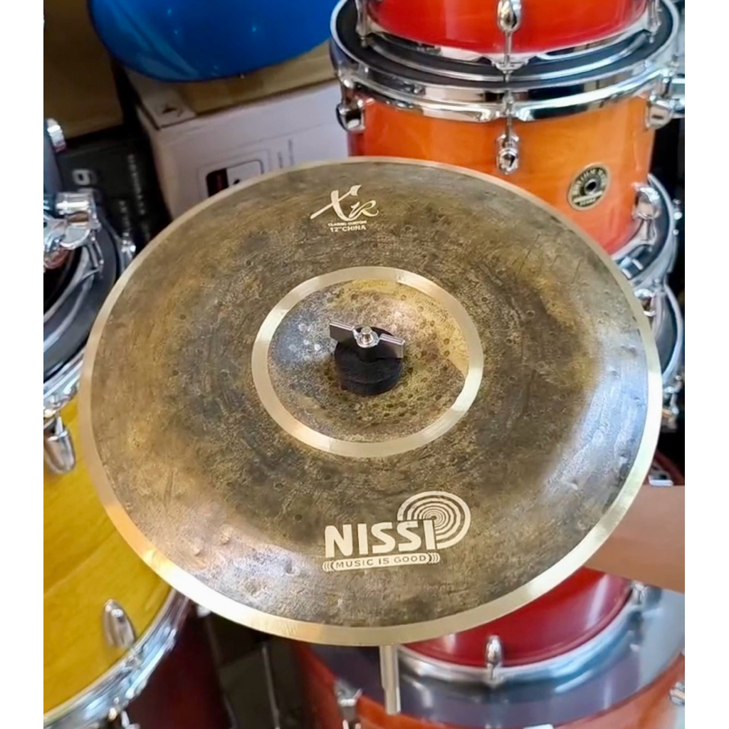 Cymbal NISSI XR CHINA 12” - Cymbal Ngữa, đồng đỏ cao cấp B20