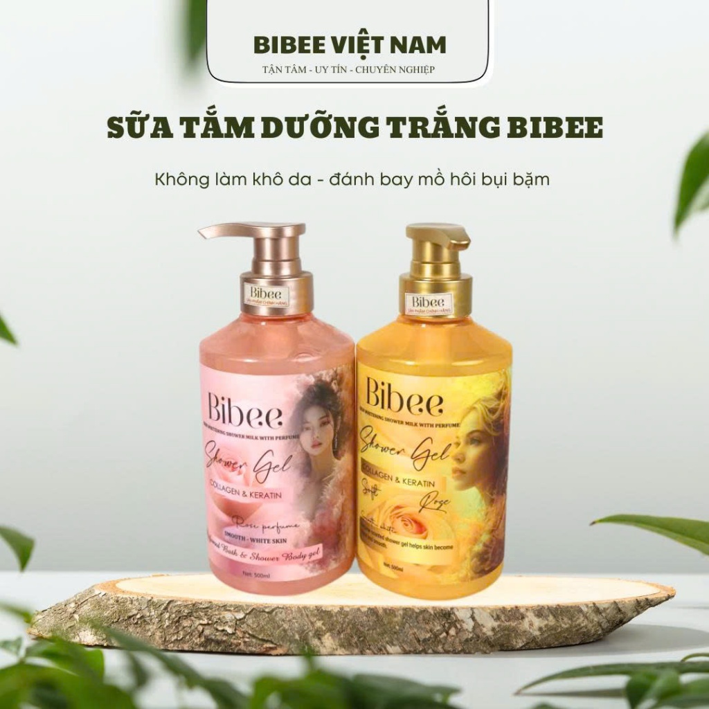 Sữa tắm Bibee Shower Gel Collagen & Keratin