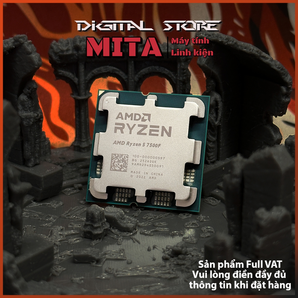 PC CPU AMD RYZEN 5 7500F + B650M + 2x16GB 6000MHz  + 650W Bảo hành 36 T MITA PERFOMANCE