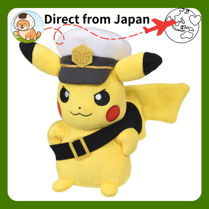 TAKARA TOMY Pokemon Plush Captain Pikachu Goggles Ver. Official Japan
