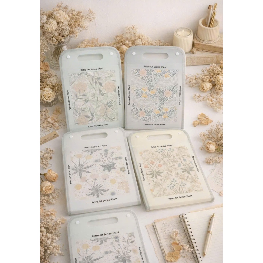 FILE LƯU TRỮ HỒ SƠ A4 13 NGĂN GỌN GÀNG XINH XẮN HỌA TIẾT VINTAGE_COPOGGY STATIONERY & MORE