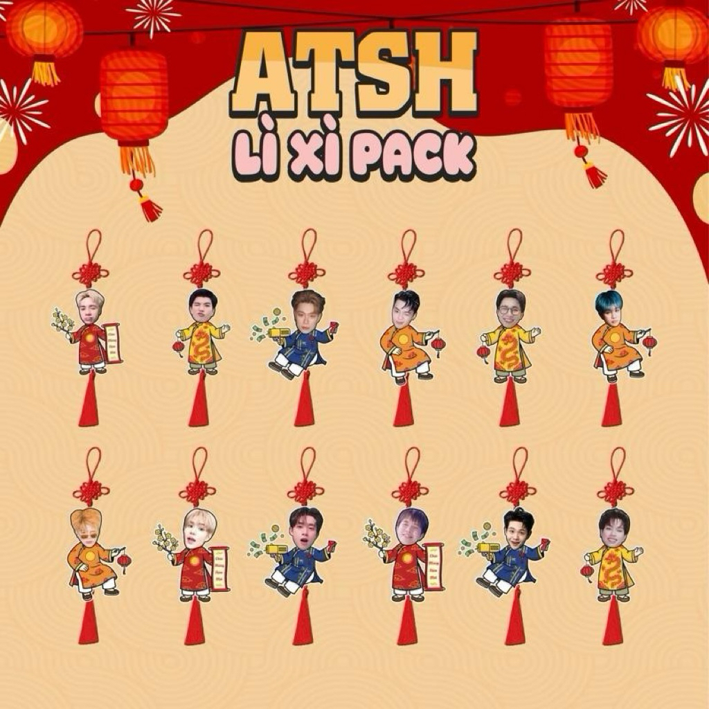 “Chúc Tết” Keychain - ATSH | KNITTIEGOODS