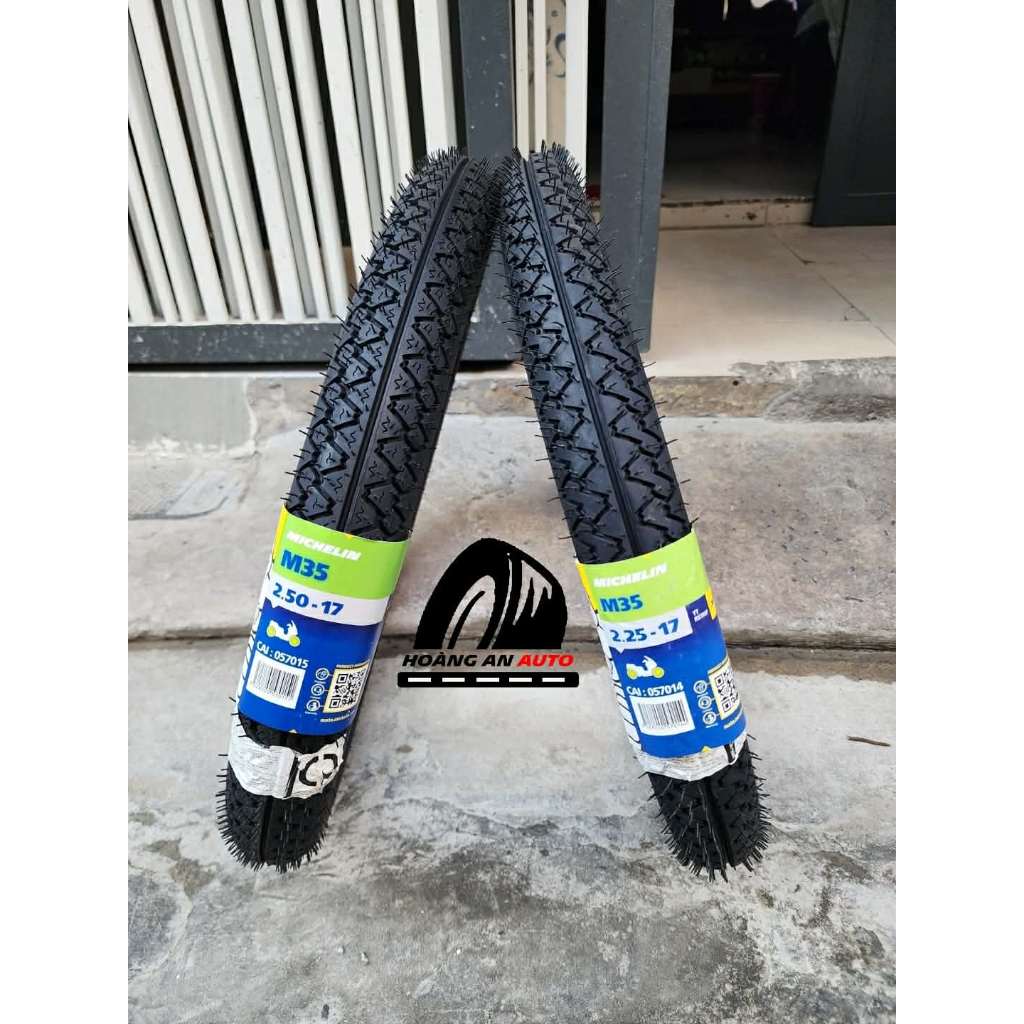 (TẶNG RUỘT KHI MUA MICHELIN M35) VỎ LỐP XE MICHELIN M35 CHO XE SỐ, VỎ DÙNG RUỘT 2.25-17 & 2.50-17
