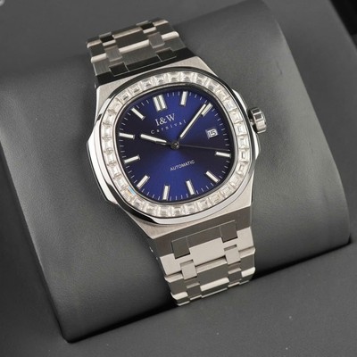 Đồng hồ nam chính hãng I&W CARNIVAL 750G2-T2 Kính sapphire,Chống nước ,Máy cơ (Automatic),mặt đen dây thép