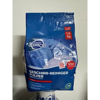 Bột rửa bát alio Power Force 1,5kg dùng cho Máy rửa bát  chén (Đức)1