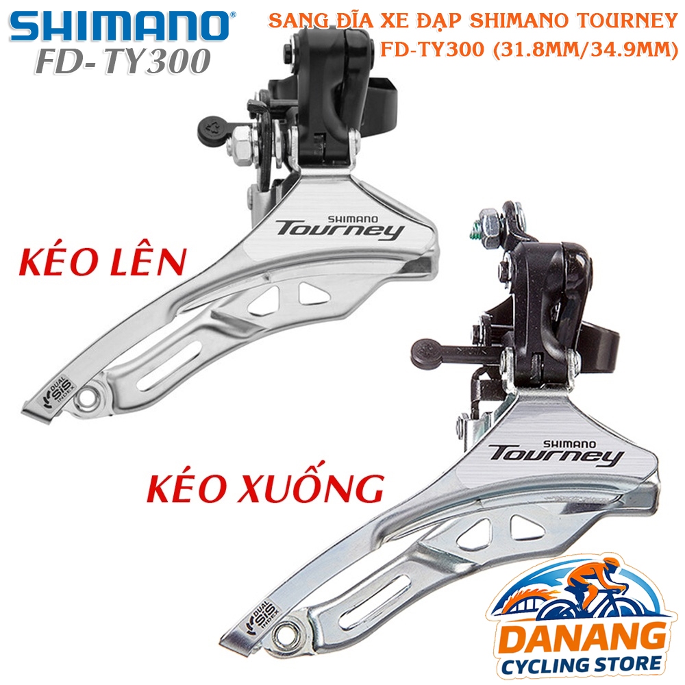 Sang Đĩa Trước Xe Đạp SHIMANO Tourney FD TY300 – Sang Đề Trước, Chính Hãng