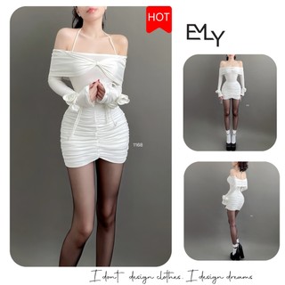 Đầm dự tiệc dây ôm body mini Emilyshop (TX)