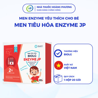 Men Tiêu Hóa BioLG Enzyme JP 2 Tỷ Bào Tử Lợi Khuẩn Cho Bé Trên 1Tuổi (Hộp 20Gói)