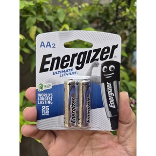 Vỉ 2 viên pin tiểu AA 1.5V Lithium Ultimate Energizer chính hãng dùng cho các thiết bị cao cấp