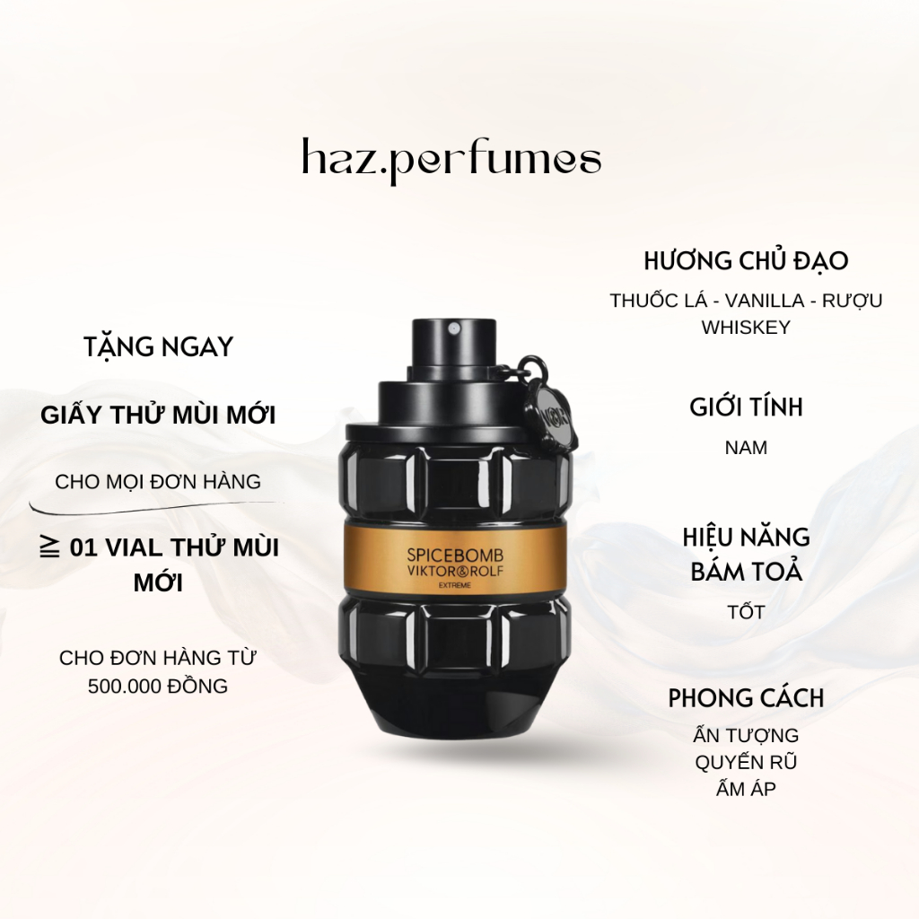 Minisize 10ml Nước hoa Spicebomb Extreme EDP haz.perfumes | Nước hoa Nam