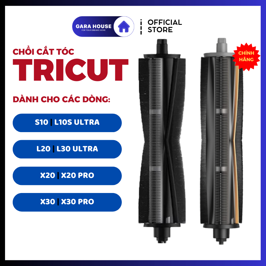 [Chính Hãng] Chổi Tricut cắt tóc X30 X40 L20 L10S D20 Ultra L10 | X10+ X20+ Mijia Omni M30s M40