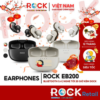 Tai Nghe Bluetooth OpenEar ROCK EB200 AI Smart & Bluetooth v5.4, Nghe Tới 20 Giờ, Dirver 12mm - ROCK Retail Store