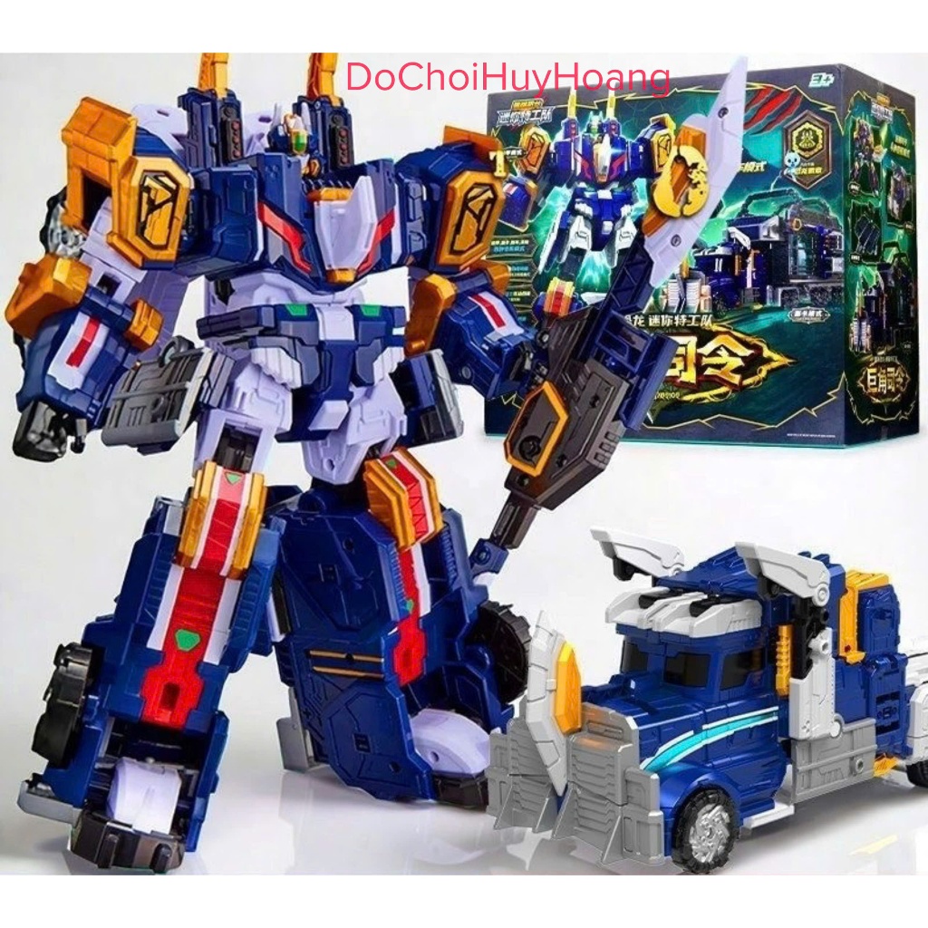Đồ chơi MINIFORCE 7 DINOID lực lượng nhí 7 robot Dino Commander biệt đội siêu nhân nhí phần 7