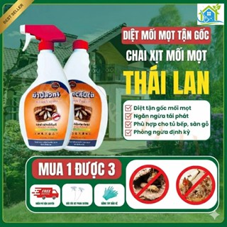 Diệt Mối Mọt THÁI LAN 500ml Siêu Mạnh, Diệt Mối Khung Gỗ, Sàn Gỗ, Tủ Bếp,Tường Trần Nhà, Mọt Mây Tre