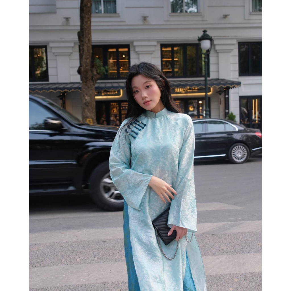 ÁO DÀI XANH MINT HIIN DESIGN
