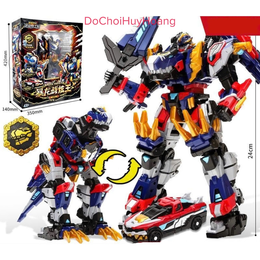 Đồ chơi MINIFORCE 7 DINOID lực lượng nhí 7 robot Rex Kaiser nhỡ biệt đội siêu nhân nhí phần 7